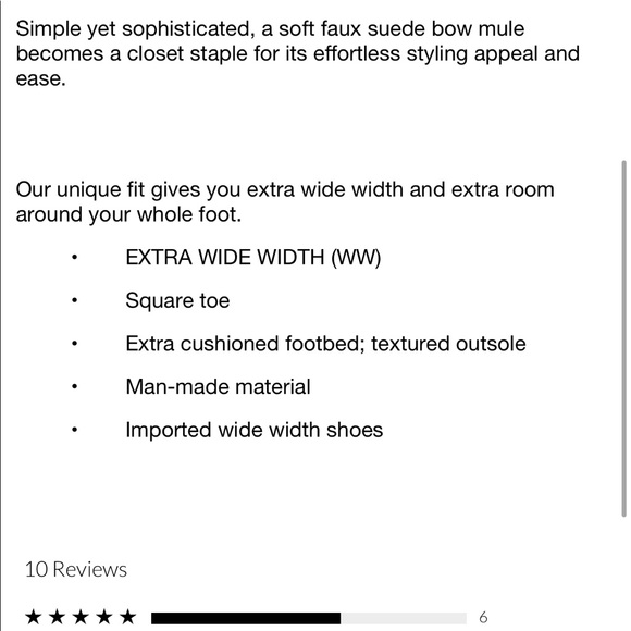 Nwt Torrid wide width Tan faux suede Mule - Picture 4 of 4